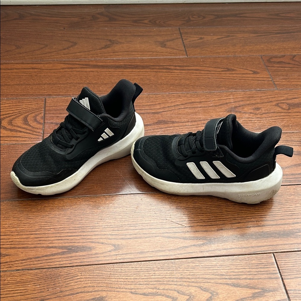 Adidas Kids Black and White Sneakers
